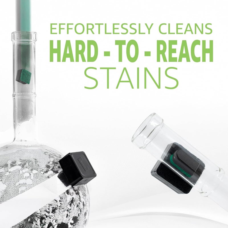 Chubs Scrubb Duo Magnetic Glass Cleaner Kit - Mini Magnet Scrubber for Hard-to-Reach Stains on Glass, Ceramic & Metal - Image 3